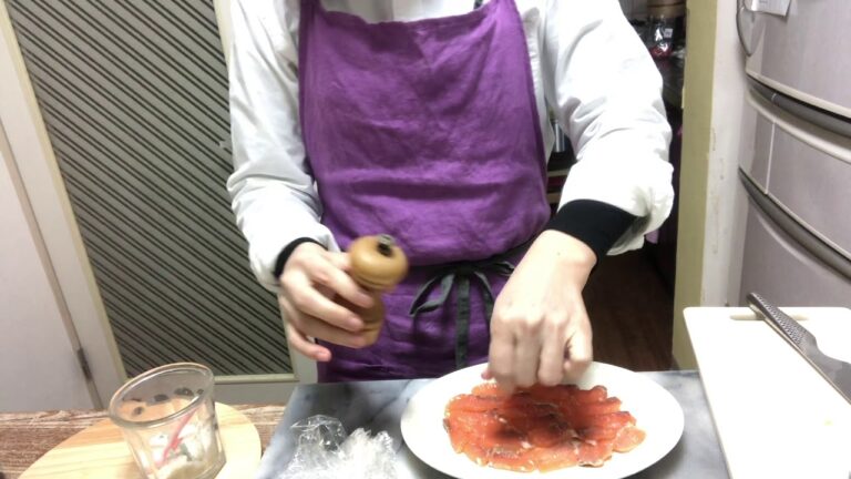 キノケイコ 【 サーモンのカルパッチョ 】 簡単レシピ動画で紹介