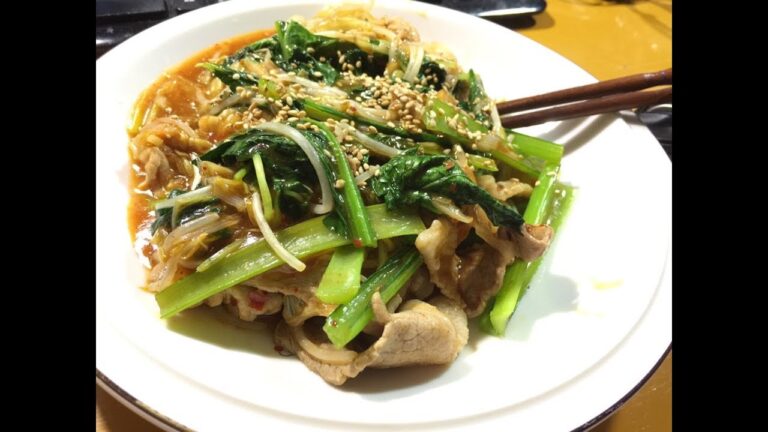 パテ料理LIVE(豚肉と小松菜モヤシの味噌炒め)