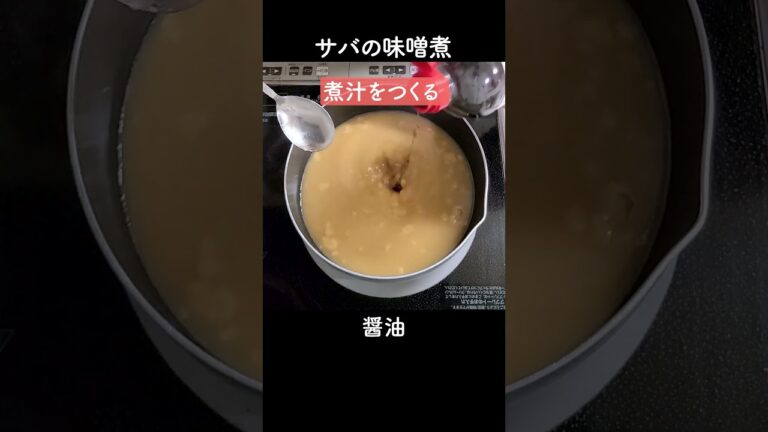 【簡単料理】鯖の味噌煮#shorts