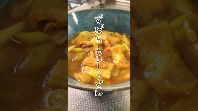簡単すぎてリピしちゃう！ずぼらカレーうどん🥢　#簡単レシピ #ズボラ飯