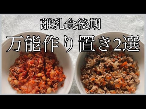 【離乳食後期】万能ストックレシピ2選！ほぼ同じ材料で同時においしい作り置きを作ろう！生後9か月ごろから！