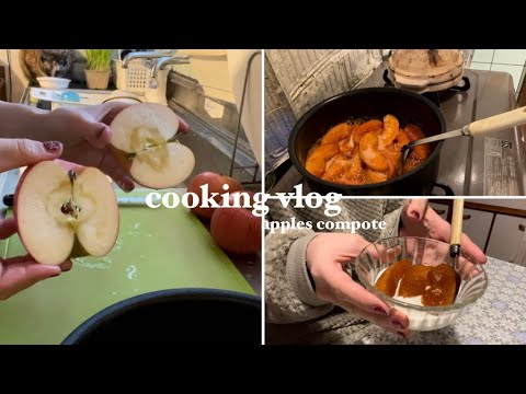 cooking vlog〜りんごのコンポート作り〜