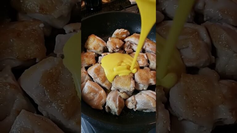 夕ご飯🍚の おかずは、ハニーマスタードチキン 作ったよ 😋