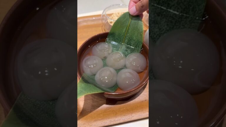 究極の食感、ぷるんぷるんの絶品わらび餅🌰 #名古屋 #cafe#わらび餅