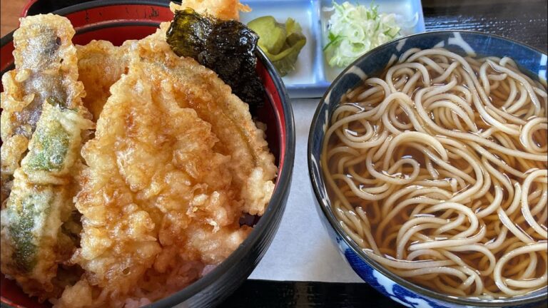 ヤバ美味い飯で健康に成る♪😊 札幌で人気のお蕎麦屋 八天庵の蕎麦セット　#そば