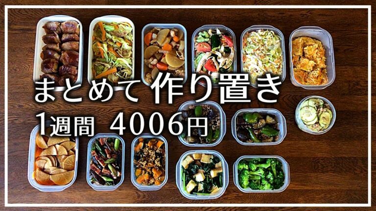 【作り置き】超節約術！かんたんレシピで13品【4人家族】