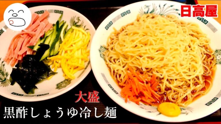 日高屋 黒酢しょうゆ冷し麺大盛【一息くん】
