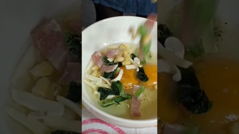 レンジで作る！ほうれん草チーズオムレツshort