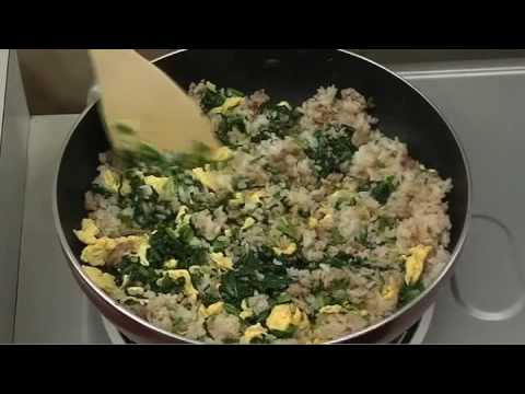 ほうれん草たっぷりチャーハン【ごはん・めん類：レシピ大百科】