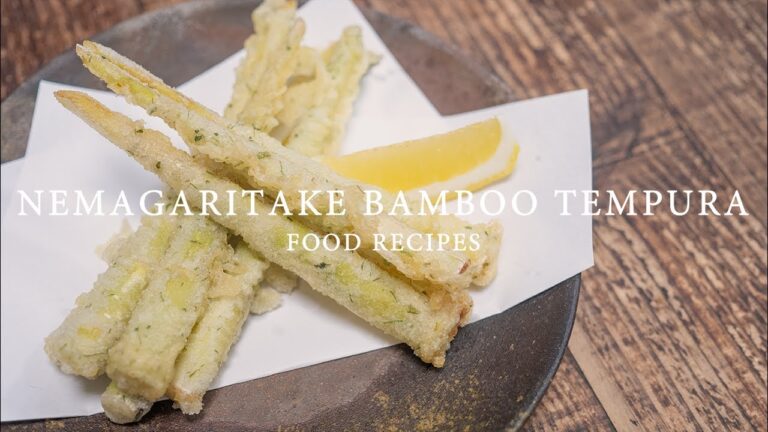 【料理】根曲がり竹の天ぷら【作り方】フードレシピ