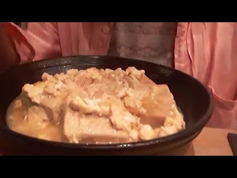 【居酒屋】【高野豆腐大盛】🇯🇵(「酒場しろくま」高野豆腐卵とじ二人前・生ビール)帝国定食491