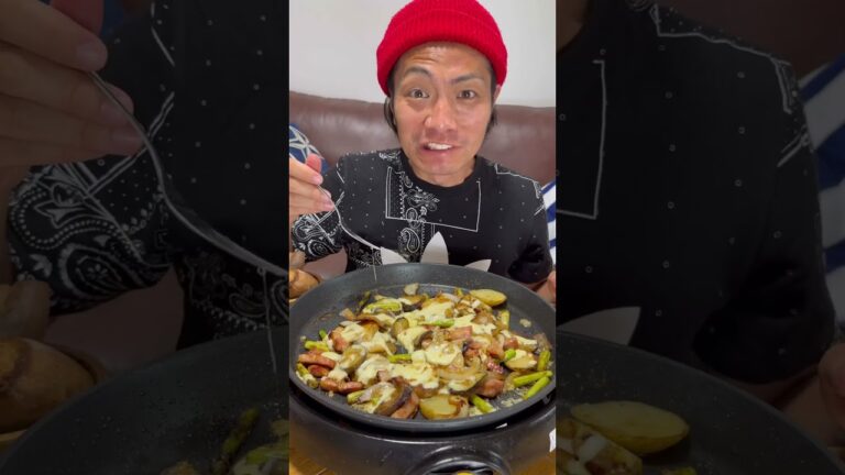 【旬野菜レシピ】ナスとアスパラのジャーマンポテト