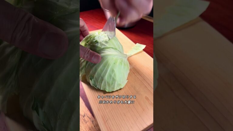 リクエスト篇・キャベツをもっと消費したい【ASMR】 #shorts