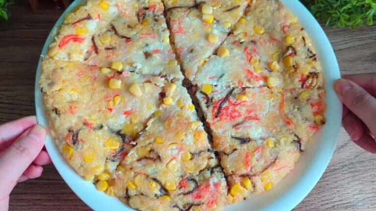 【豆腐のお焼き】ふわふわ！豆腐だから超ヘルシー♪コーンの甘みがぎっしり！ダイエット中でも安心！