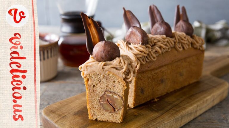 栗がゴロゴロ！秋のスイーツ☆モンブランケーキ｜How to make Mont Blanc Cake