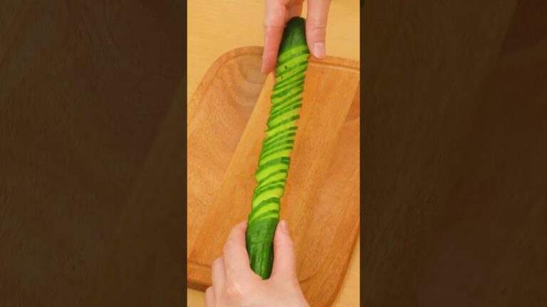 【びよ〜〜ん】🎹アコーディオンきゅうりのさっぱり漬けの作り方 #Shorts