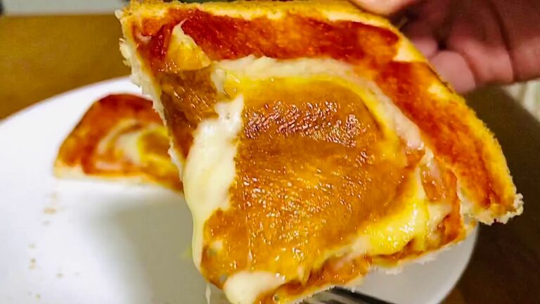子どもでも作れるチーズケチャップトーストの作り方と食べてみた　【簡単朝ごはんやおやつの献立・レシピ料理】