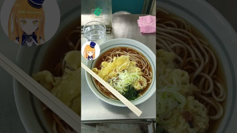 【JR上野駅の立ち食いそば屋】爽亭でちくわ天そばを食す！【鉄道系VTuberやちよかずさ #shorts】