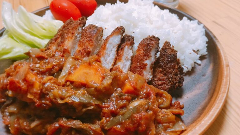 なすとトマトの夏野菜無水カレー｜Eggplant and tomato curry