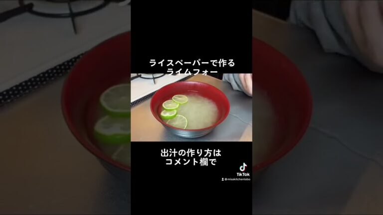 【衝撃の作り方】ライスペーパーで作るフォー