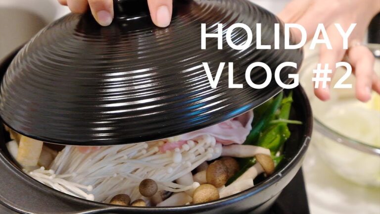スシローからはじまる休日｜夜は安定のごま豆乳鍋【HOLIDAY VLOG #2】