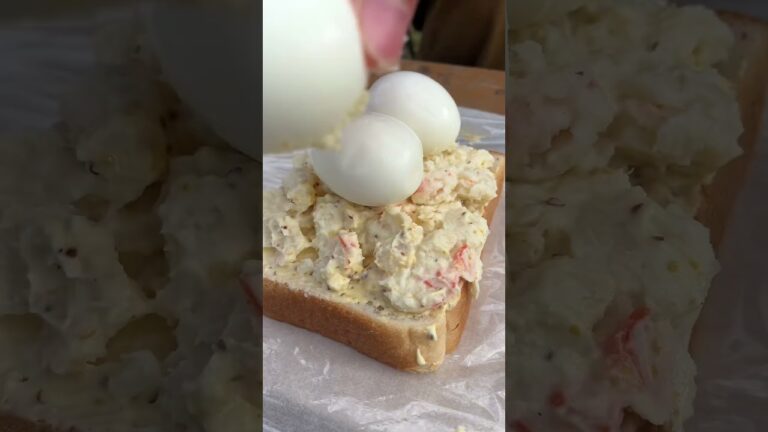 休日のゆで卵サンド🥚✨#shorts