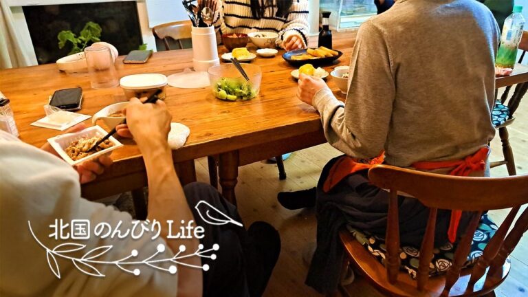 【40代暮らしのvlog】家族の会話｜かじか汁と栗ご飯｜オカメインコと柿