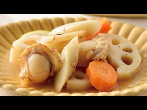 帆立と秋野菜のマリネの作り方