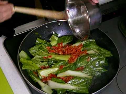 あけみママの簡単レシピ　チンゲン菜炒め