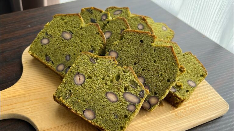 【グルテンフリー】米粉で黒豆抹茶パウンドケーキを作ってみた