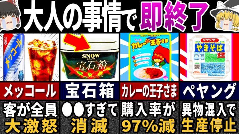 【ゆっくり解説】実は「ヤバい」理由があった！昭和の懐かしすぎる『超有名な食べ物と飲み物』５０選【総集編】