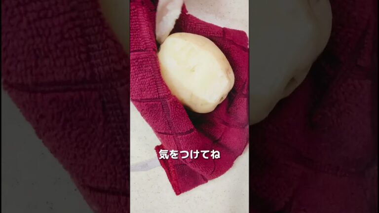 息子が無限に食べられる❣️とうなる我が家のポテサラ❤️コツはじゃがいもが熱いうちに皮を剥き、スライスした玉ねぎと混ぜること　#お料理動画 #簡単レシピ #japanesefood