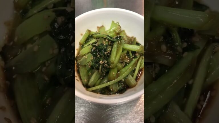 小松菜のごま油炒め　健康第一　 #shorts