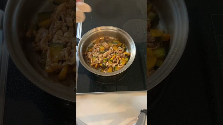 かぼちゃと豚肉のオイスターソース炒め #かんたんレシピ #アレンジレシピ #cooking #food #美味しい #時短レシピ #ビールに合う #japanesefood #shorts