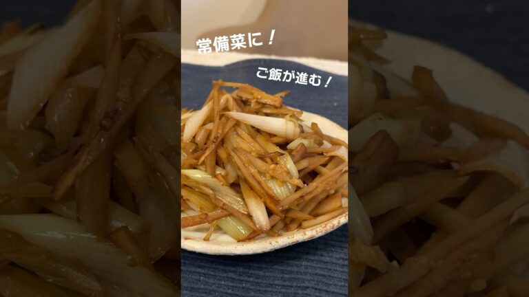 【ごぼうと長ネギの味噌きんぴら】#ミツキご飯　#常備菜 #料理