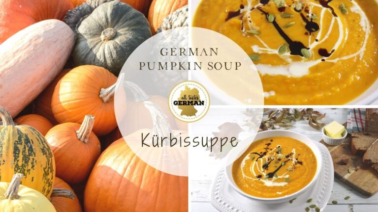 German Pumpkin Soup - Kürbissuppe