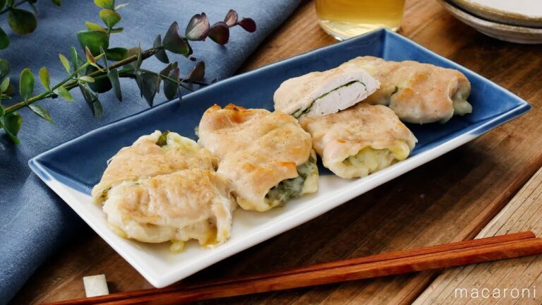 【ささみの大葉チーズ焼き】トースターで簡単おつまみ！鶏ささみと大葉、チーズが相性抜群♪｜macaroni（マカロニ）