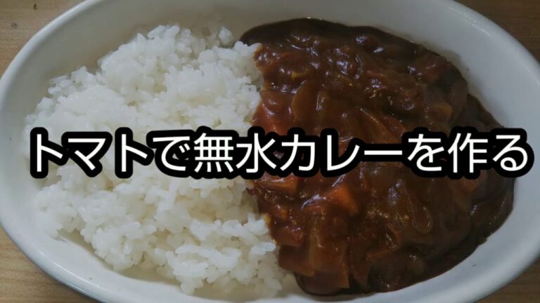トマトで無水カレーを作ってみた