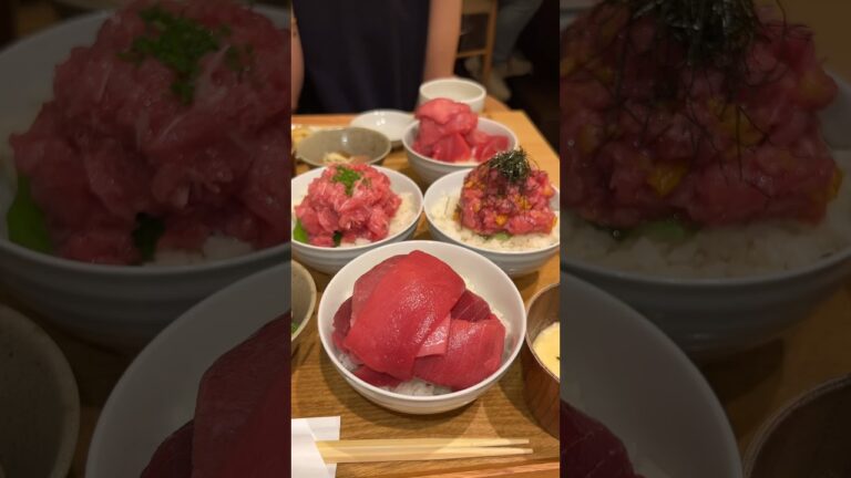 日本一の天然生本マグロ丼が食べれるお店🍣言葉を失うくらい美味しくて値段以上の感動体験だった#shorts #東京グルメ #築地 #japanesefood #japan #マグロ