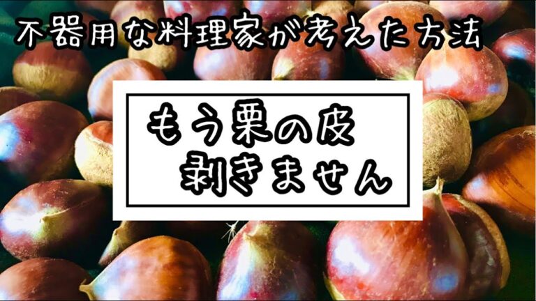 栗の皮剥き不要【絶品！栗の甘煮】栗ご飯｜アイスやケーキのトッピングに