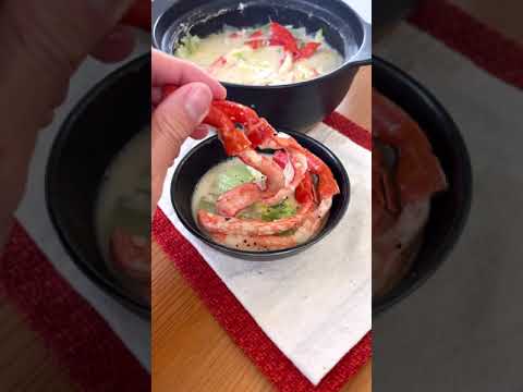 【紅ズワイがにの無水味噌バターミルクなべ】