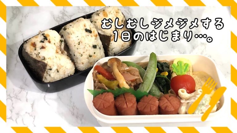 【お弁当】眠たい朝…。ポークチャップ《旦那弁当》