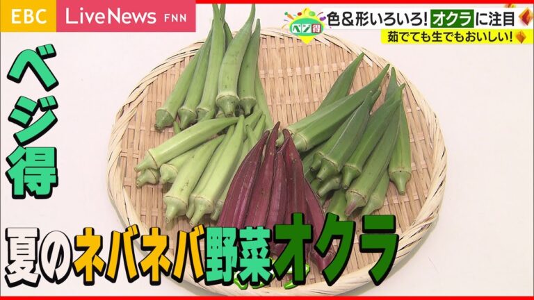 【ベジ得】生でも茹でて食べてもよしのネバネバ野菜「オクラ」
