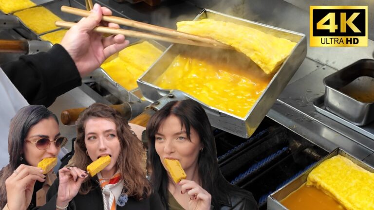 「日本一うまい卵焼き」の作り方 - 後半は外国人の食レポ【4K】