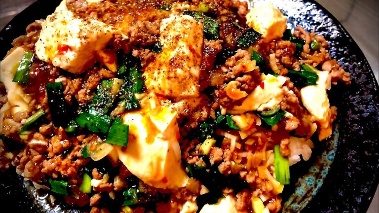 悪魔的❣️簡単麻婆丼の作り方❣️