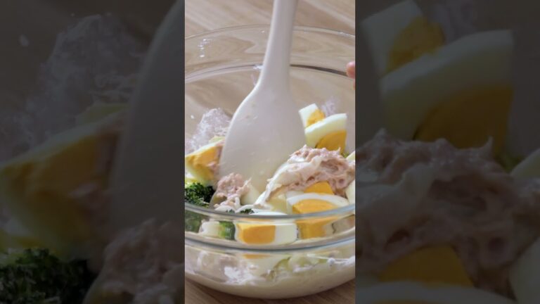 ブロッコリーとツナのたまごサラダ | Broccoli and tuna egg salad #ブロッコリー #ツナ #卵 #サラダ