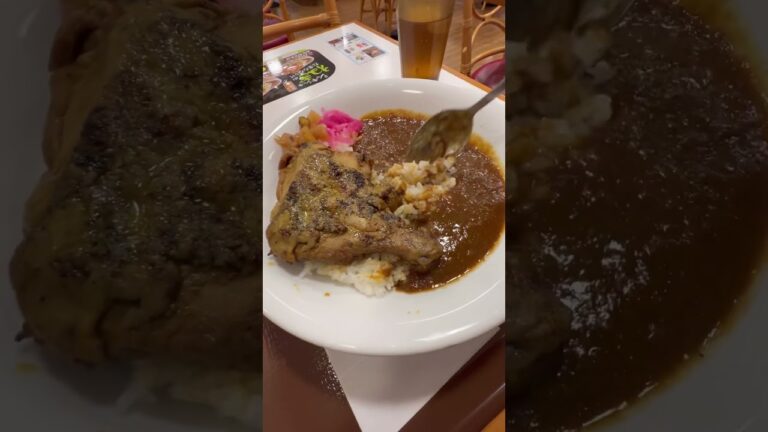 すき家京成津田沼駅北店で炭火焼きほろほろチキンカレーを食べる