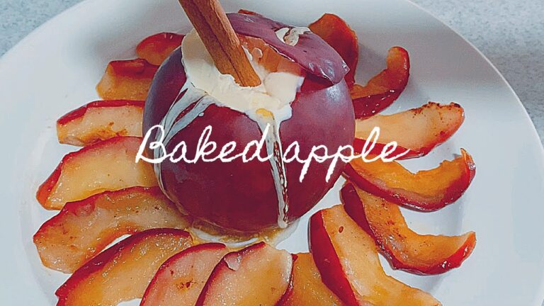 【材料４つで簡単】2種類の焼きリンゴを作ってみた🍎