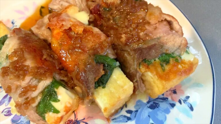 厚揚げとチーズしそ巻き