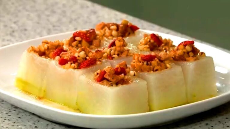 睇片學煮餸 | 生熟薏米釀冬瓜 | 保哥